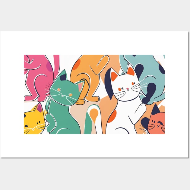 colourfull kittens Wall Art by Transcendexpectation